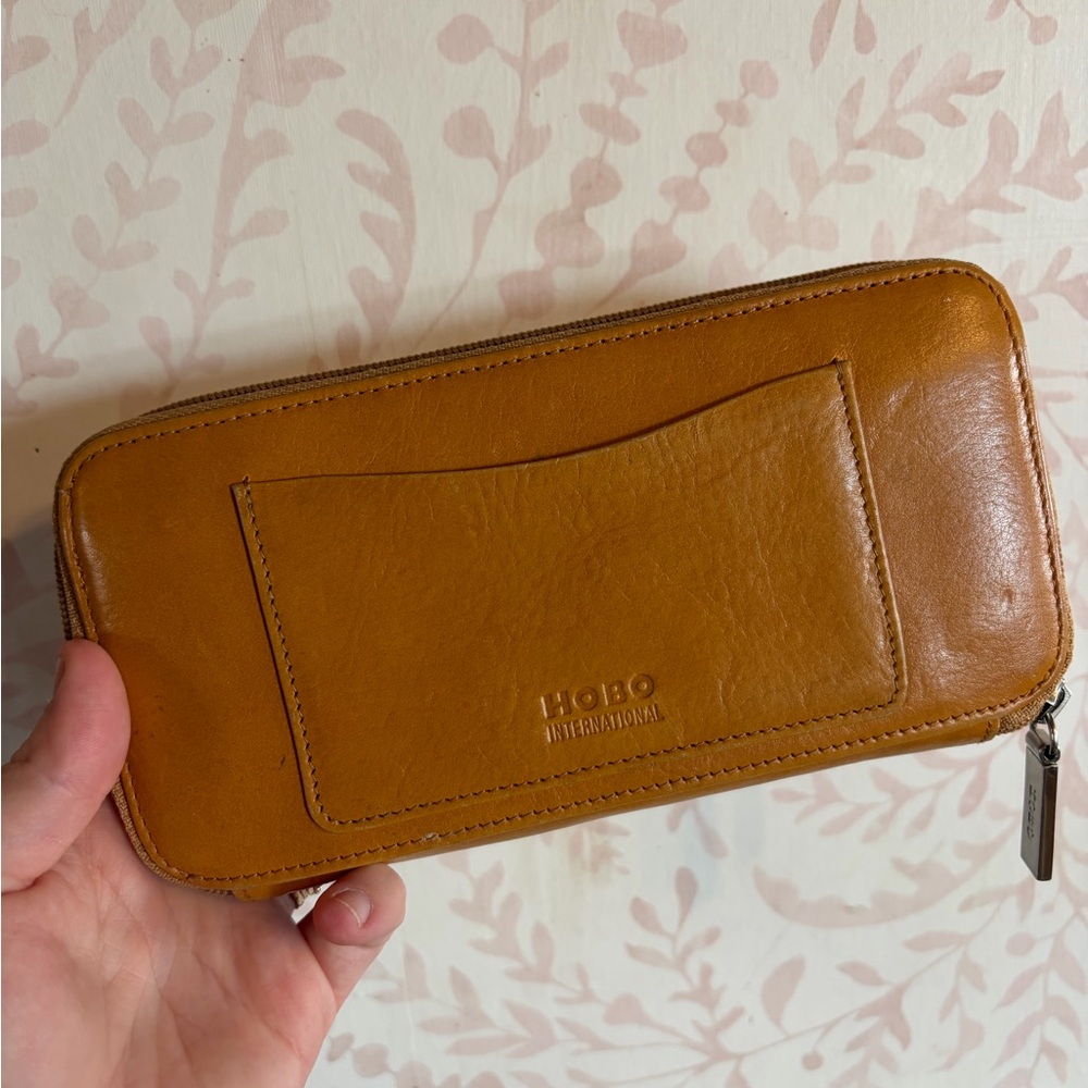 HOBO Tan Leather Wallet